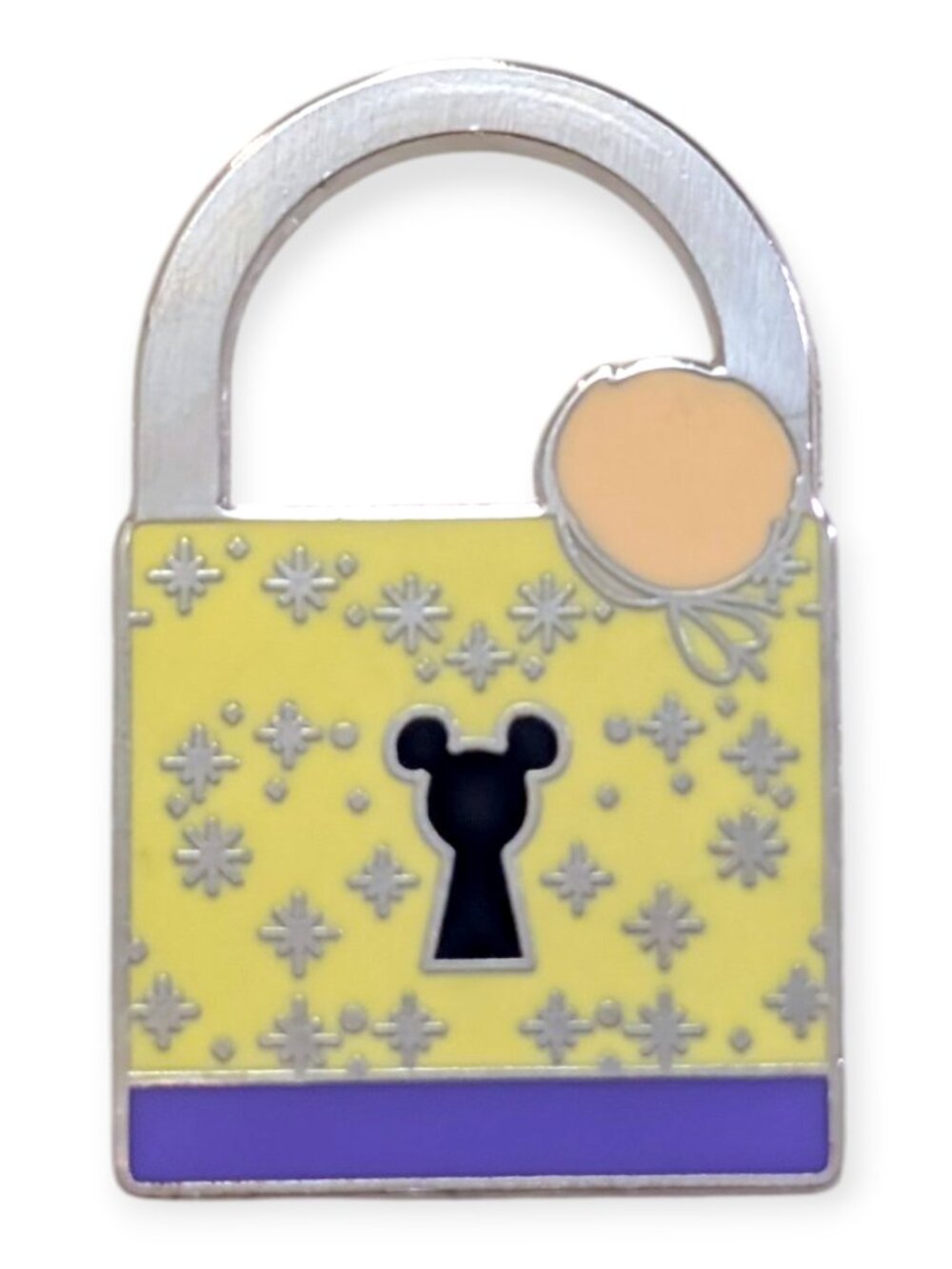 Disney Tinker Bell Pixie Dust Lock Pin Limited Release Enamel Mickey Keyhole